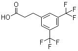 3,5-Bis(trifluoromethyl)benzenepropanoic acid molecular structure (CAS 181772-16-7)