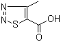 结构式 CAS# 18212-21-0, 4-甲基-1,2,3-噻二唑-5-羧酸