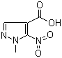 结构式 CAS# 18213-77-9, 1-甲基-5-硝基吡唑-4-甲酸