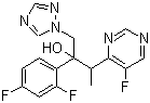 结构式 CAS# 182230-43-9, (2R,3S/2S,3R)-2-(2,4-二氟苯基)-3-(5-氟嘧啶-4-基)-1-(1H-1,2,4-三唑- 1-基)-2-丁醇