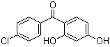 structure of CAS# 18239-10-6, (4-Chlorophenyl)(2,4-dihydroxyphenyl)methanone