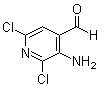 structure of CAS# 1824090-45-0, 3-Amino-2,6-dichloro-4-pyridinecarboxaldehyde