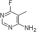 结构式 CAS# 18260-69-0, 6-氟-5-甲基-4-嘧啶胺