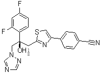 structure of CAS# 182760-06-1, Ravuconazole;BMS 207147; ER 30346