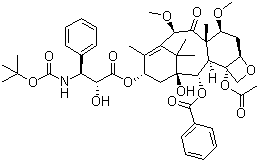 structure of CAS# 183133-96-2, Cabazitaxel;[(1S,2S,3R,4S,7R,9S,10S,12R,15S)-4-acetyloxy-1-hydroxy-15-[(2R,3S)-2-hydroxy-3-[(2-methylpropan-2-yl)oxycarbonylamino]-3-phenylpropanoyl]oxy-9,12-dimethoxy-10,14,17,17-tetramethyl-11-oxo-6-oxatetracyclo[11.3.1.03,10.04,7]heptadec-13-en-2-yl] benzoate