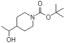 4-(1-Hydroxyethyl)piperidine-1-carboxylic acid tert-butyl ester molecular structure (CAS 183170-69-6)