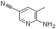 structure of CAS# 183428-91-3, 2-Amino-5-cyano-3-methylpyridine;2-Amino-3-methyl-5-cyanopyridine; 6-Amino-5-methylnicotinonitrile
