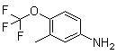 结构式 CAS# 183945-52-0, 3-甲基-4-(三氟甲氧基)苯胺