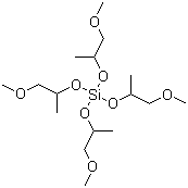结构式 CAS# 18407-95-9, 四(2-甲氧基-1-甲基乙基)硅酸酯