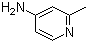 结构式 CAS# 18437-58-6, 2-甲基-4-氨基吡啶; 4-氨基-2-甲基吡啶