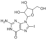 8-Iodo-guanosine molecular structure (CAS 18438-99-8)