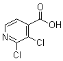 结构式 CAS# 184416-84-0, 2,3-二氯异烟酸; 2,3-二氯吡啶-4-甲酸
