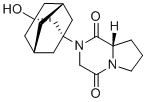 structure of CAS# 1844894-70-7, Vildagliptin Dione Impurity;(S)-2-((1r,3R,5R,7S)-3-hydroxyadamantan-1-yl)hexahydropyrrolo[1,2-a]pyrazine-1,4-dione