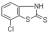 structure of CAS# 1849-73-6, 7-Chloro-2(3H)-benzothiazolethione;7-Chloro-2-mercaptobenzothiazole; 7-Chlorobenzothiazole-2-thiol