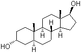 结构式 CAS# 1852-53-5, 5a-雄甾烷-3a,17b-二醇; 雄烷二羟基