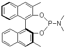 structure of CAS# 185449-86-9, (11bS)-N,N,2,6-Tetramethyl-dinaphtho[2,1-d:1',2'-f][1,3,2]dioxaphosphepin-4-amine