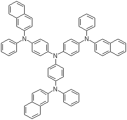 structure of CAS# 185690-41-9, 4,4',4''-Tris[2-naphthyl(phenyl)amino]triphenylamine