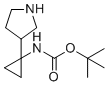 1-(Boc-amino)-(pyrrolidin-3-YL)-cyclopropane molecular structure (CAS 185693-07-6)