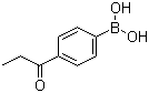 structure of CAS# 186498-36-2, 4-(Propionyl)phenylboronic acid;4-(Propionyl)benzeneboronic acid