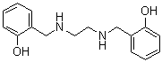 结构式 CAS# 18653-98-0, N,N'-双(2-羟基苄基)乙二胺