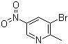 结构式 CAS# 186593-42-0, 3-溴-2-甲基-5-硝基吡啶