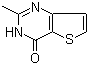 结构式 CAS# 18678-13-2, 2-甲基-噻吩并[3,2-d]嘧啶-4(3H)-酮