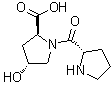 结构式 CAS# 18684-24-7, 4-羟基-1-L-脯氨酰-L-脯氨酸