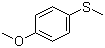 structure of CAS# 1879-16-9, 4-Methoxythioanisole;1-Methoxy-4-(methylthio)benzene