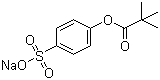 结构式 CAS# 188114-91-2, 2,2-二甲基丙酸 4-磺酸苯基酯钠盐