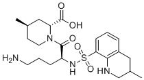 structure of CAS# 188659-43-0, Argatroban Impurity B;(2R,4R)-1-[(2S)-5-amino-2-[(3-methyl-1,2,3,4-tetrahydroquinolin-8-yl)sulfonylamino]pentanoyl]-4-methylpiperidine-2-carboxylic acid