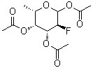结构式 CAS# 188783-78-0, 2,6-二脱氧-2-氟-L-吡喃半乳糖三乙酸酯