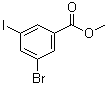 3-Bromo-5-iodobenzoic acid methyl ester molecular structure (CAS 188813-07-2)