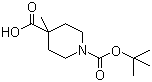 structure of CAS# 189321-63-9, 1-Boc-4-methylpiperidine-4-carboxylic acid;1-(tert-Butoxycarbonyl)-4-methylpiperidine-4-carboxylic acid