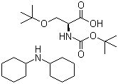 structure of CAS# 18942-50-2, Boc-O-tert-butyl-L-serine dicyclohexylamine salt;Boc-Ser(tBu)-OH dicyclohexylamine salt; N-(tert-Butoxycarbonyl)-O-tert-butyl-L-serine dicyclohexylamine salt