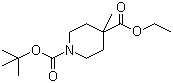 structure of CAS# 189442-87-3, Ethyl N-Boc-4-methylpiperidine-4-carboxylate