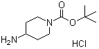 结构式 CAS# 189819-75-8, 4-氨基哌啶-1-羧酸叔丁酯盐酸盐
