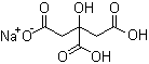 structure of CAS# 18996-35-5, Monosodium citrate;Citrofluyl; E 331i; Monosodium citrate; Monosodium dihydrogen citrate; Sodium dihydrogen citrate