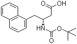 Boc-(R)-3-Amino-4-(1-naphthyl)butyric acid molecular structure (CAS 190190-49-9)