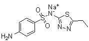 结构式 CAS# 1904-95-6, 磺胺乙二唑钠