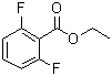 structure of CAS# 19064-14-3, 2,6-Difluorobenzoic acid ethyl ester;Ethyl 2,6-difluorobenzoate