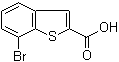 结构式 CAS# 19075-59-3, 7-溴苯并[b]噻吩-2-羧酸