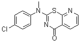 2-[(4-Chlorophenyl)methylamino]-4H-pyrido[3,2-e]-1,3-thiazin-4-one molecular structure (CAS 190842-36-5)