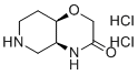 structure of CAS# 1909295-00-6, rac-(4aS,8aR)-Hexahydro-2H-pyrido[4,3-b][1,4]oxazin-3(4H)-one dihydrochloride