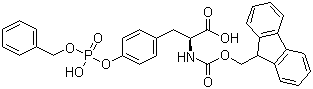 structure of CAS# 191348-16-0, N-Fmoc-O-benzyl-L-phosphotyrosine;Fmoc-Tyr[PO(OBzl)-OH