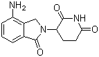 structure of CAS# 191732-72-6, Lenalidomide ;3-(7-Amino-3-oxo-1H-isoindol-2-yl)piperidine-2,6-dione