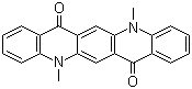 structure of CAS# 19205-19-7, N,N'-Dimethylquinacridone;DMQA; 5,12-Dihydro-5,12-dimethylquino[2,3-b]acridine-7,14-dione
