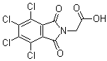 结构式 CAS# 19244-35-0, 4,5,6,7-四氯-1,3-二氧代-2-异吲哚啉乙酸