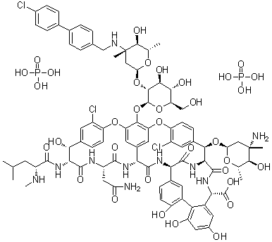 Oritavancin diphosphate molecular structure (CAS 192564-14-0)