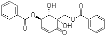 structure of CAS# 193410-84-3, (-)-Zeylenone;Tonkinenin A; Zeylenone; (4R,5S,6S)-4-(Benzoyloxy)-6-[(benzoyloxy)methyl]-5,6-dihydroxy-,2-cyclohexen-1-one