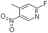 structure of CAS# 19346-47-5, 2-Fluoro-4-methyl-5-nitropyridine;2-Fluoro-5-nitro-4-picoline
